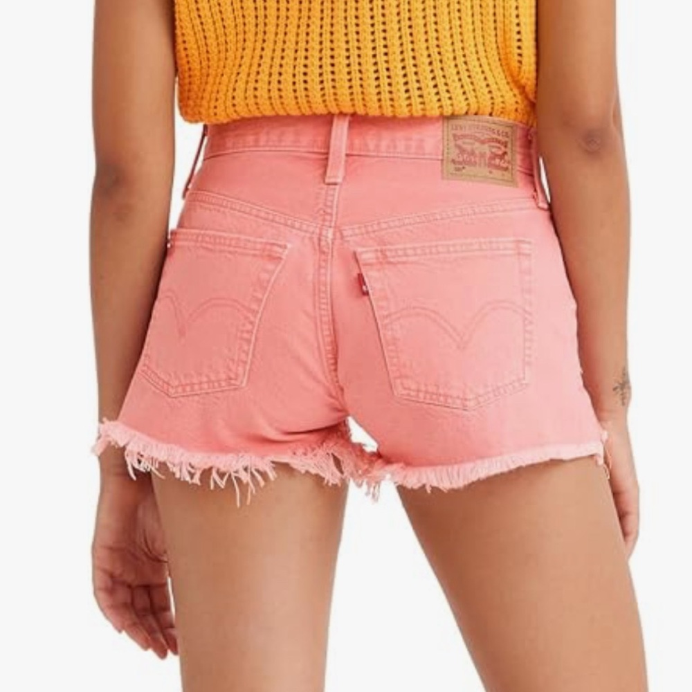 Levi’s 501 Pink Denim Shorts 
Festival, Y2K.